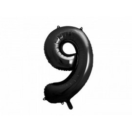 Balon foliowy Cyfra ''9'', 86cm czarny