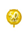 Balon foliowy 50th Birthday, złoty, 45cm