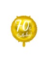 Balon foliowy 70th Birthday, złoty, 45cm