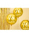 Balon foliowy 70th Birthday, złoty, 45cm