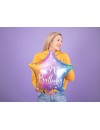 Balon foliowy Happy Birthday, tęczowy