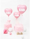 Balon foliowy Serce - It's a girl, jasny różowy