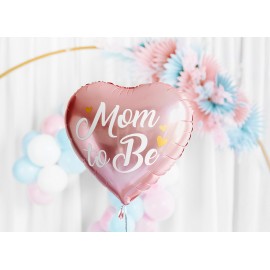 Balon foliowy Mom to Be, różowy