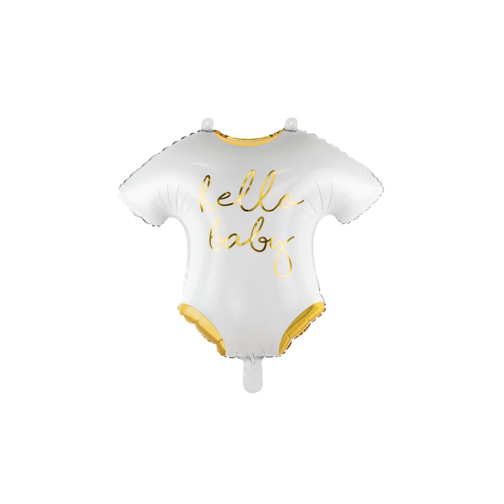 Balon foliowy Śpioszki - Hello Baby, biały