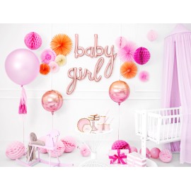 Balon foliowy Kula ombre, różowo-pomarańczowy