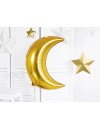 Balon foliowy Księżyc, 60cm, złoty