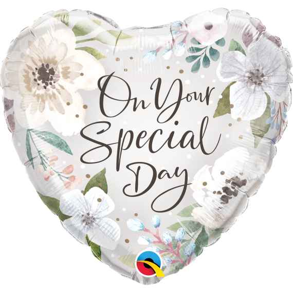 Balon foliowy serce On your special day 18"