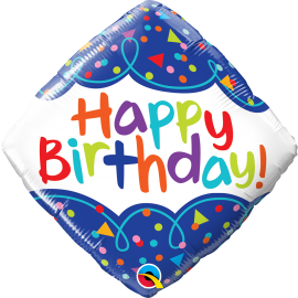 Balon foliowy romb Happy...