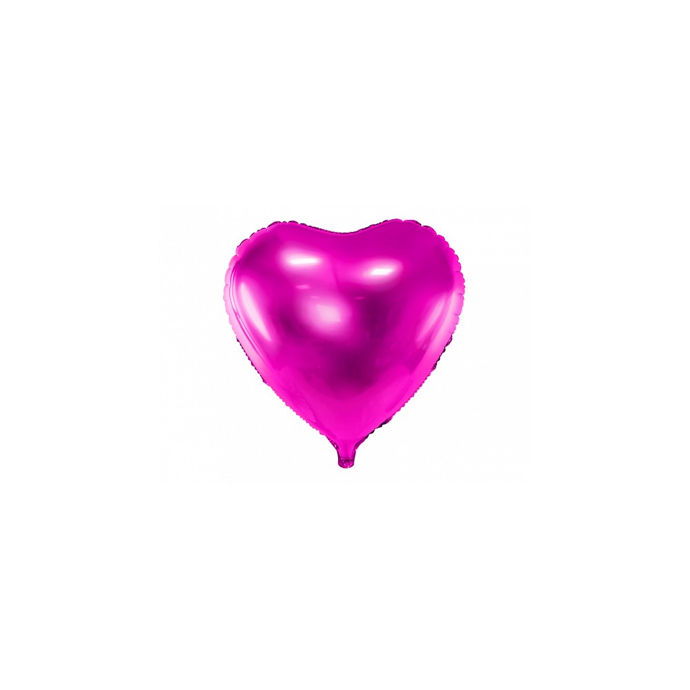 Balon foliowy serce ciemny róż