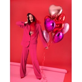 Balon foliowy serce jasny róż