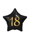 Balon foliowy gwiazda 18 czarny