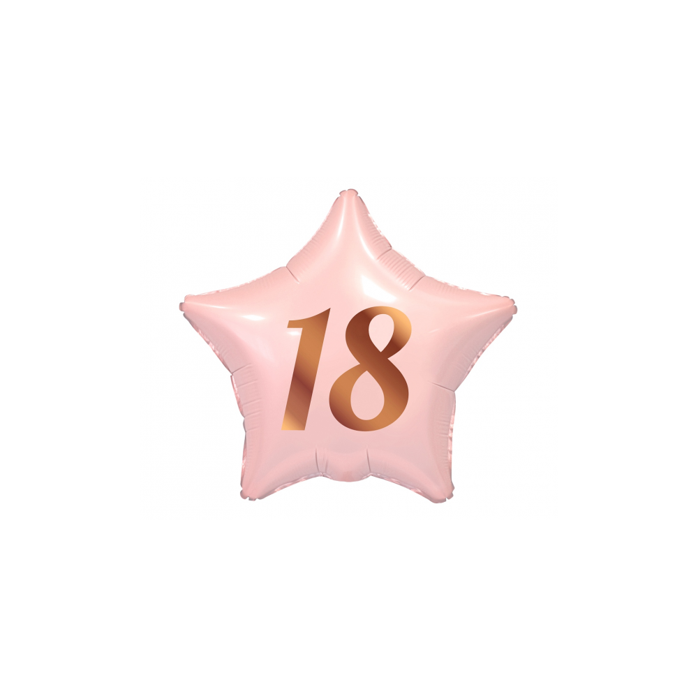 Balon foliowy gwiazda 18 różowa