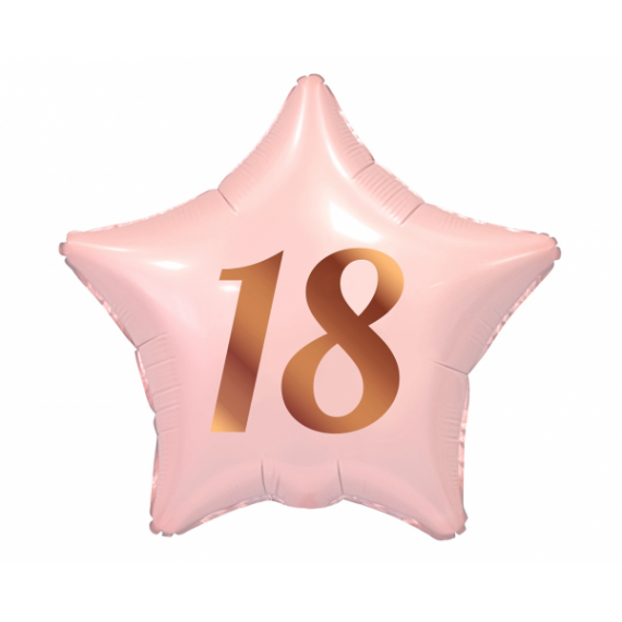 Balon foliowy gwiazda 18 różowa