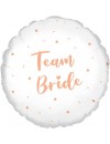 Balon foliowy okrągły team bride - złoty róż