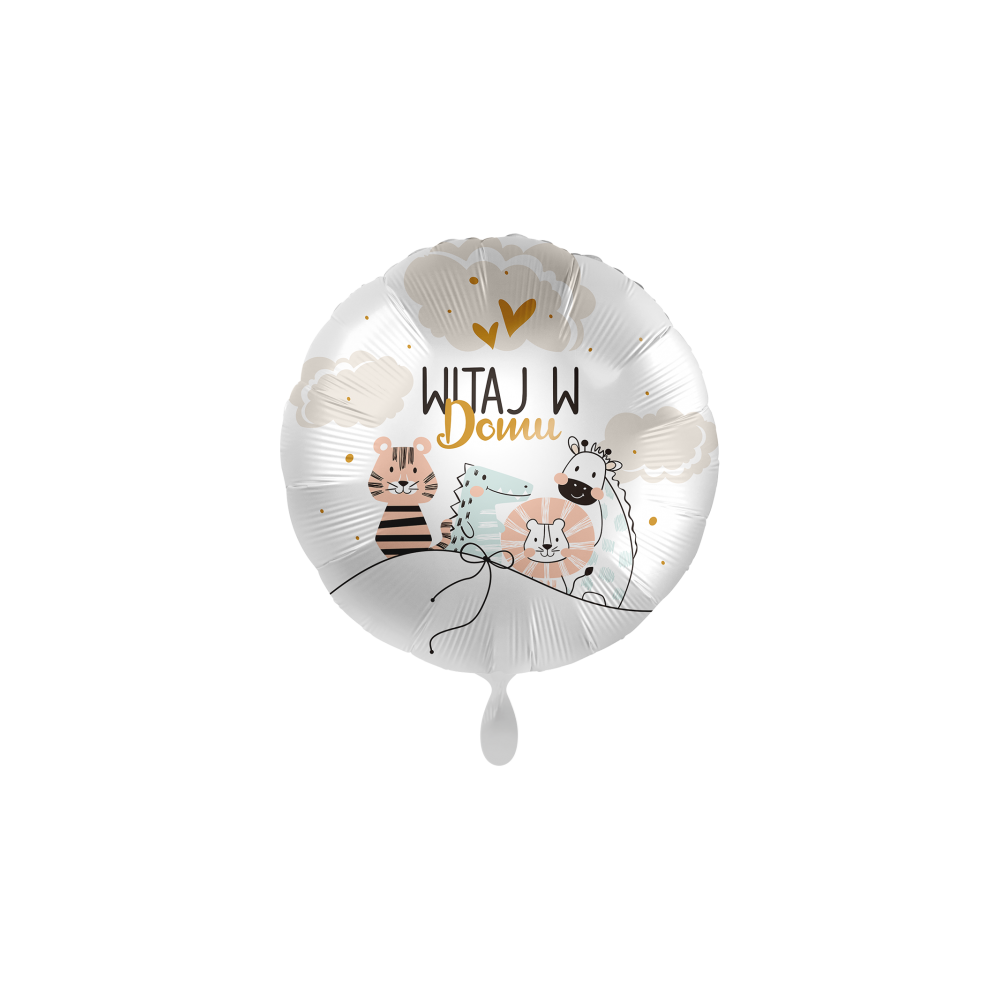 Balon foliowy koło "Witaj w domu"