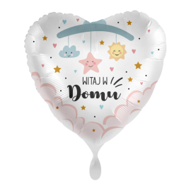 Balon foliowy serce "Witaj...