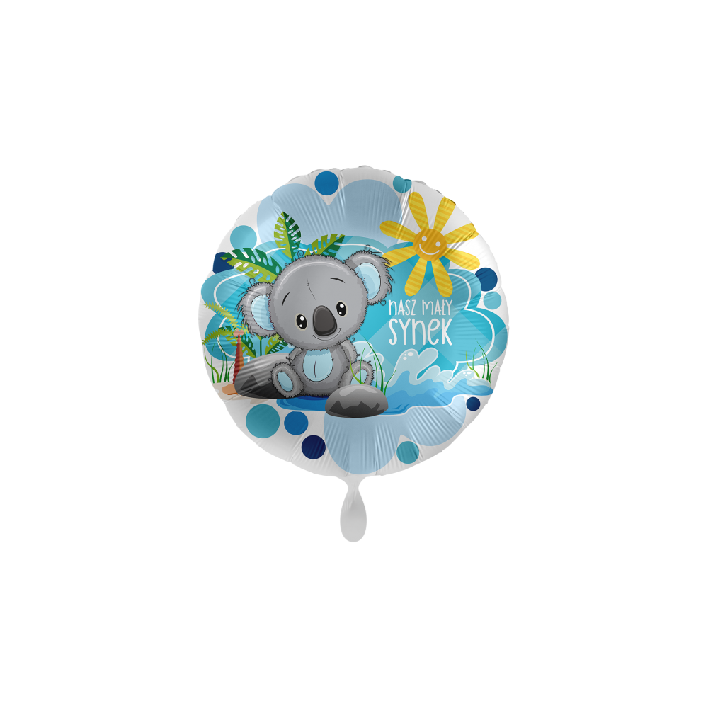 Balon foliowy koło "Nasz mały synek" koala