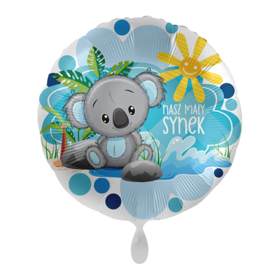 Balon foliowy koło "Nasz mały synek" koala