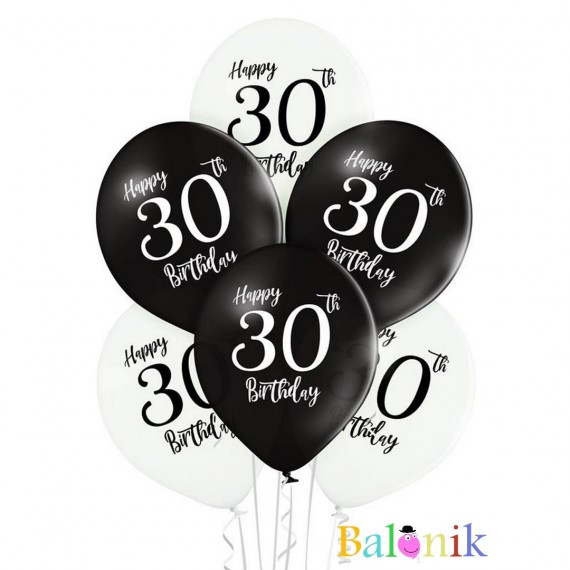 Balon lateksowy Happy 30th Birthday