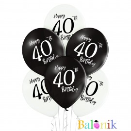 Balon lateksowy Happy 40th...