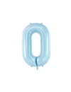 Balon foliowy Cyfra ''0'', 86cm błekitny
