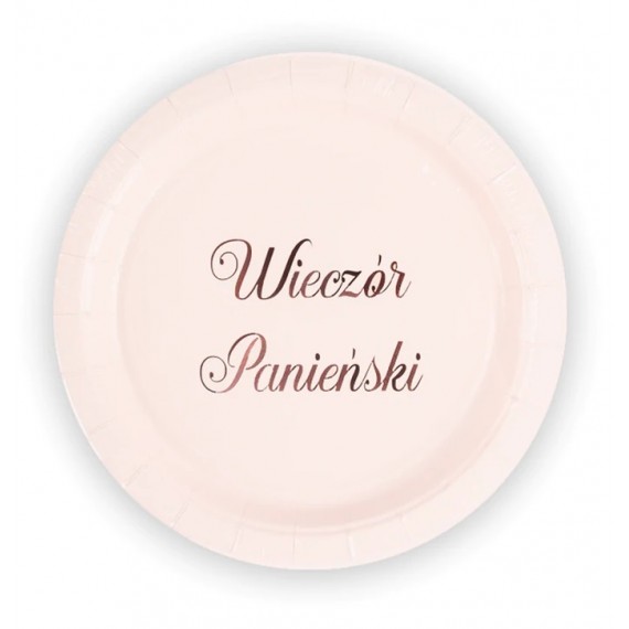 Talerzki papierowe Wieczór Panieński 18 cm