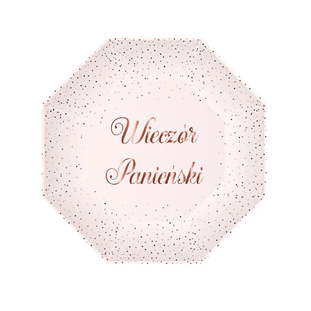 Talerzki papierowe Wieczór Panieński 23 cm