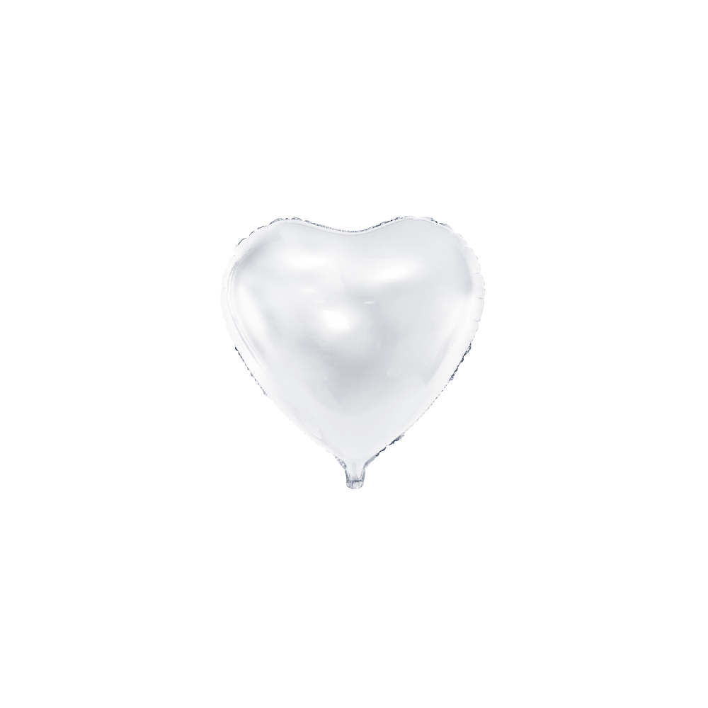 Balon foliowy serce biały XL