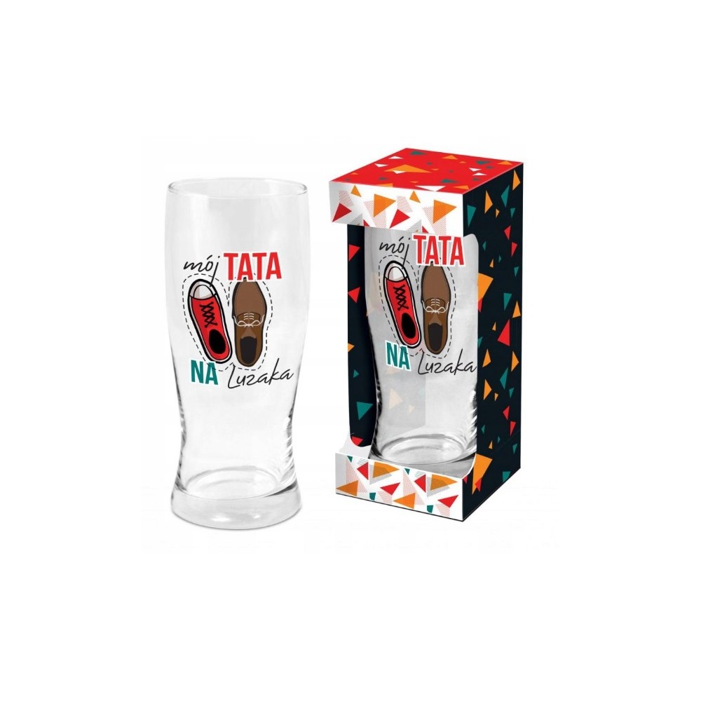 Szklanka do piwa Mój Tata na luzaka