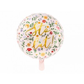 Balon foliowy Sto Lat kwiatki
