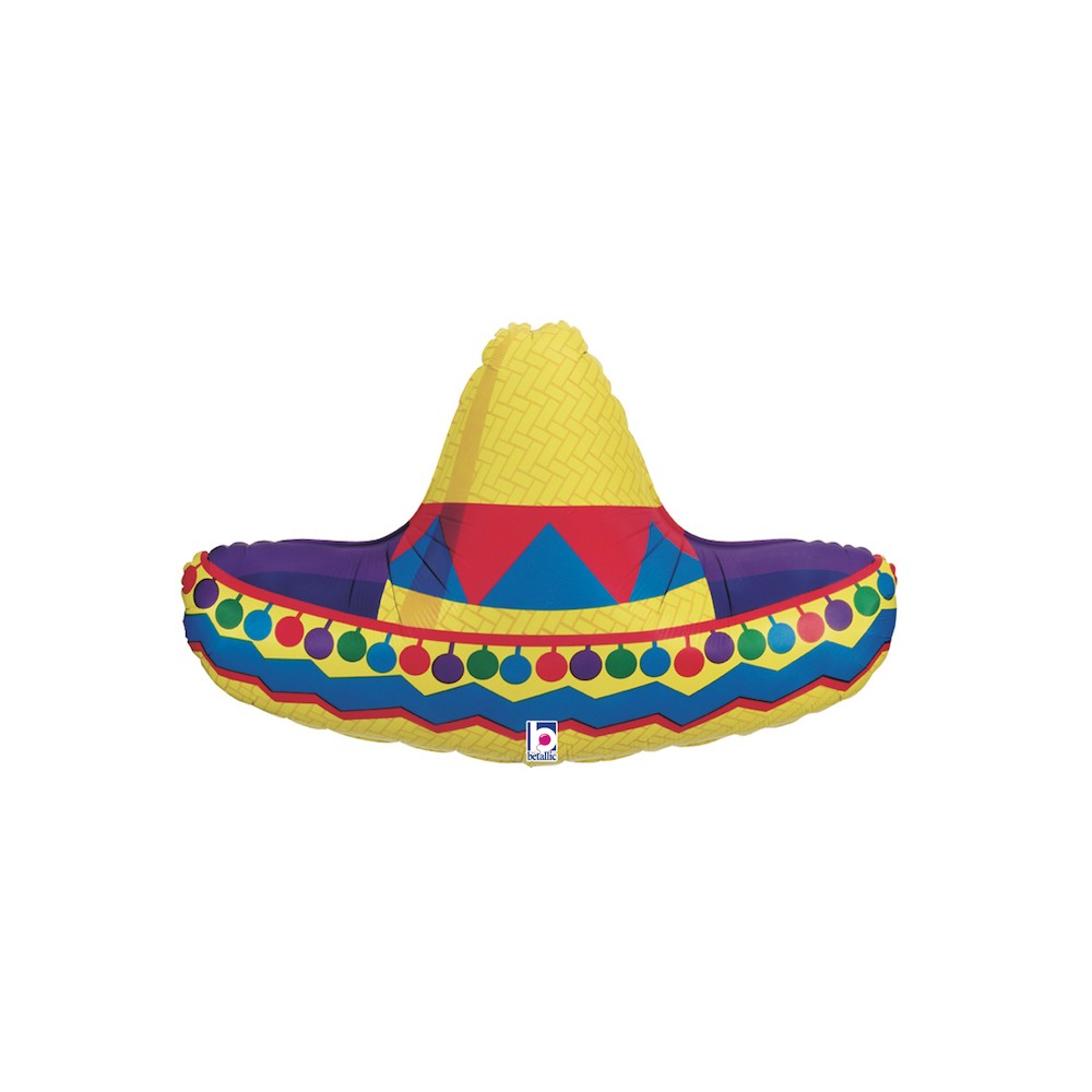 Balon foliowy Sombrero -kapelusz - 86 cm