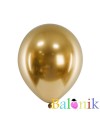Balon lateksowy złoty chrom