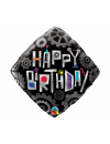 Balon foliowy romb robot - Happy Birthday 18" QL