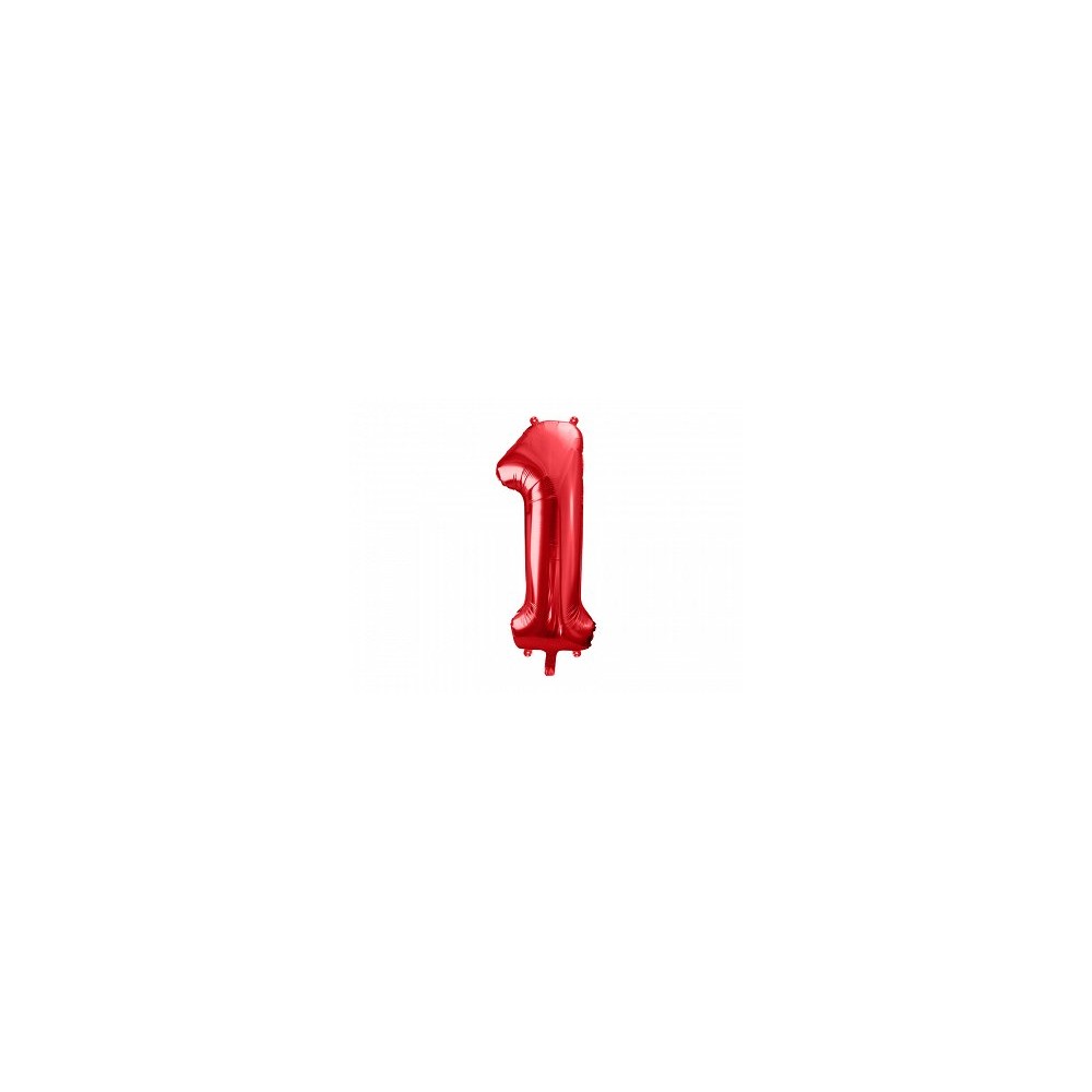 Balon foliowy Cyfra ''1'', 86cm czerwony
