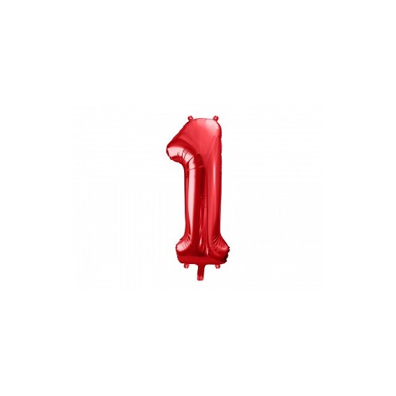 Balon foliowy Cyfra ''1'', 86cm czerwony