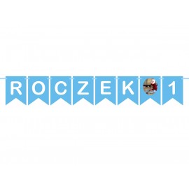 Baner "Roczek 1" z miejscem na zdjęcie, niebieska