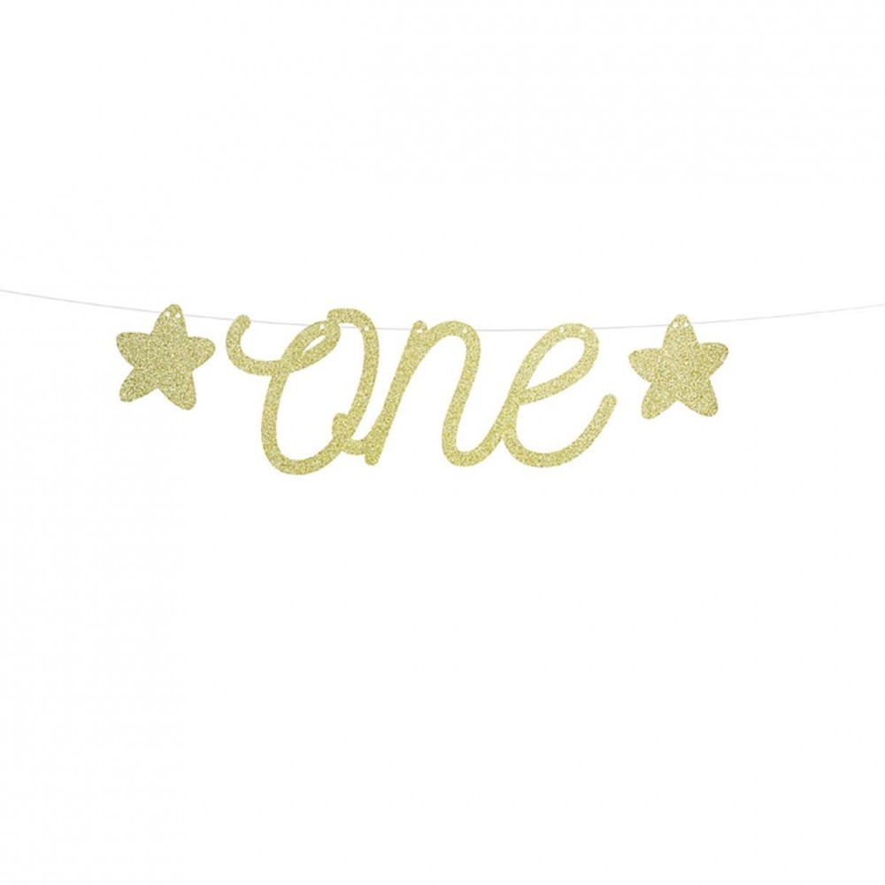 Baner ONE - Girlanda złota Roczek