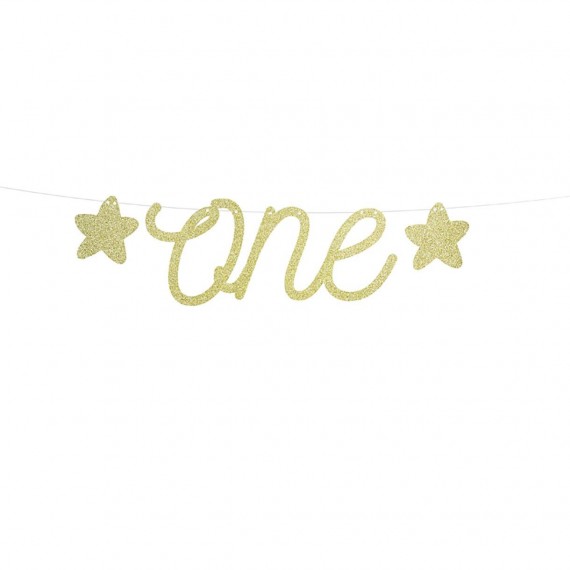 Baner ONE - Girlanda złota Roczek