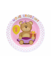 Talerzyki papierowe roczek, Moje 1 urodziny , 18 cm