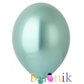 Balon lateksowy zielony chrom