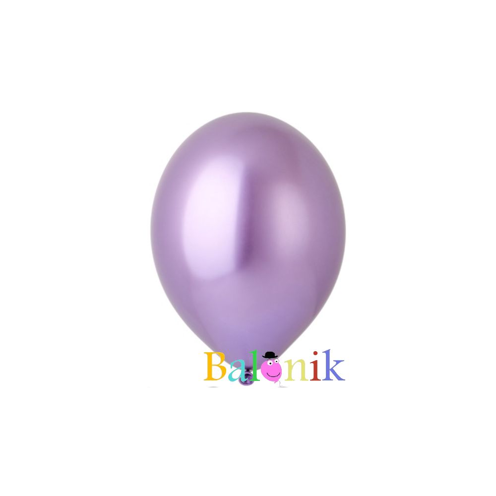 Balon lateksowy fioletowy chrom