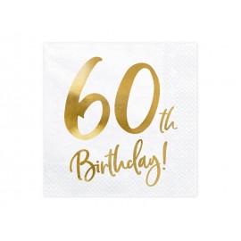 Serwetki 60th Birthday,...