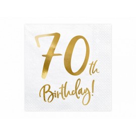 Serwetki 70th Birthday,...