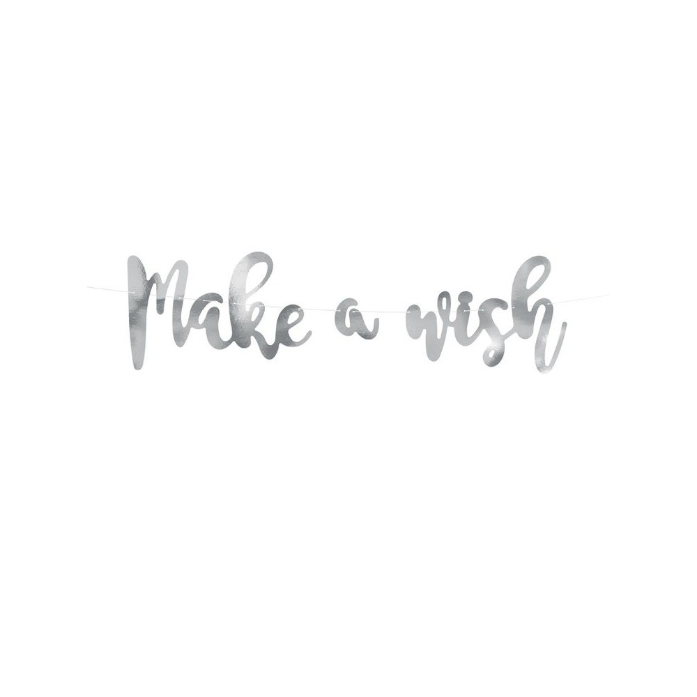 Baner urodzinowy Make a wish 60cm