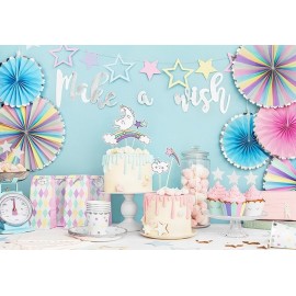 Baner urodzinowy Make a wish 60cm