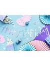 Baner Happy Birthday, opalizujący, 16,5x62cm