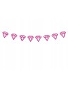 Girlanda "Diamenty", fuksja, 100 cm