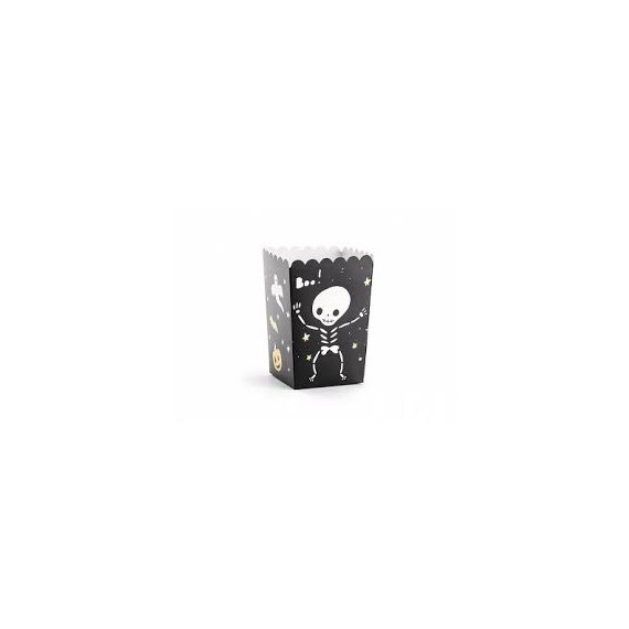 Pudełka na popcorn BOO!, mix, 7x7x12.5cm