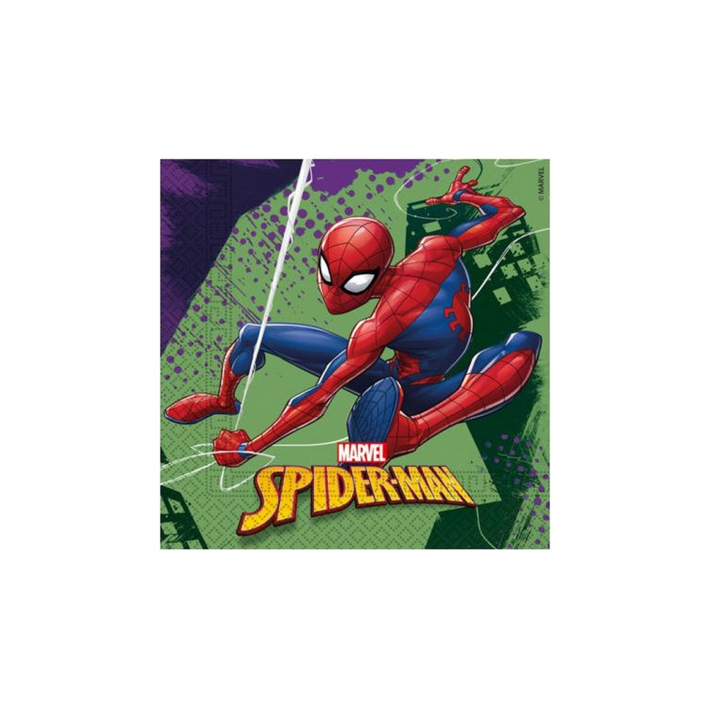 Serwetki papierowe "Spiderman Team Up", rozm. 33 x 33 cm, 20 szt.