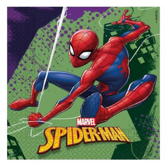 Serwetki papierowe "Spiderman Team Up", rozm. 33 x 33 cm, 20 szt.
